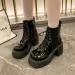 Women's Casual Leather High Heel Ankle Short Boots A64b_voghion.com