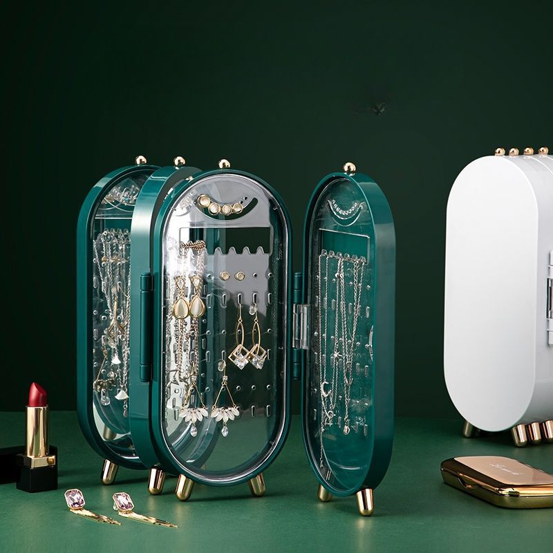 Earring Storage Earrings Studs Necklace Light Luxury High-end Box Home Jewelry Display Stand Artifact_voghion.com