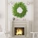 Meihui Christmas Green Pine Needle Wreath 50CM20 inch Christmas Wreath Natural Rattan Wreath Holiday Front Door Decoration Wall Decoration_voghion.com