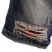 New Summer Distressed Patchwork Denim Shorts For Men, Straight-Leg Rolled Hem Five-Point Trendy Style_voghion.com