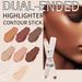 SHCOETY Dual-Ended Contour Stick Set - Matte Highlight & Contour All-in-One Pen - For Nose Shadow, Face Lifting & Eyebag Brightening - Long-Lasting_voghion.com