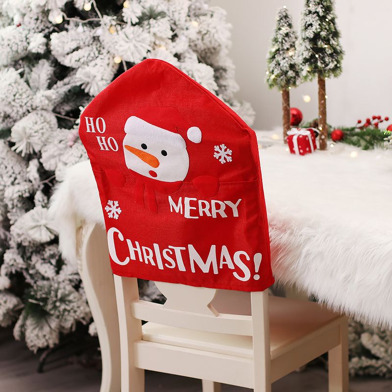 Christmas decorations home kitchen dress up cartoon Santa Claus chair cover hoho doll chair cover_voghion.com