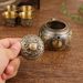 Home Furniture Classical exquisite zinc alloy tea set retro light luxury style home dragon and phoenix auspicious gift tea set ornaments_voghion.com