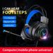 Cuffie da gioco G60 7.1 stereo SVirtual Surround Bass con microfono e luce LED per computer PC Gamer_voghion.com