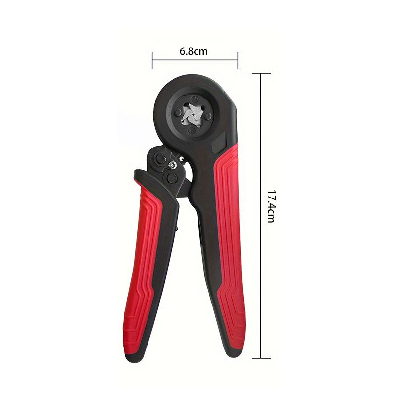 Professional European Style Terminal Crimping Pliers With Hexagonal Needle Insulation For Electrical Wiring_voghion.com