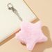 New Plush Cell Phone Keychain Charm Accessories Five-pointed Star Pom Pom Bag Pendant_voghion.com