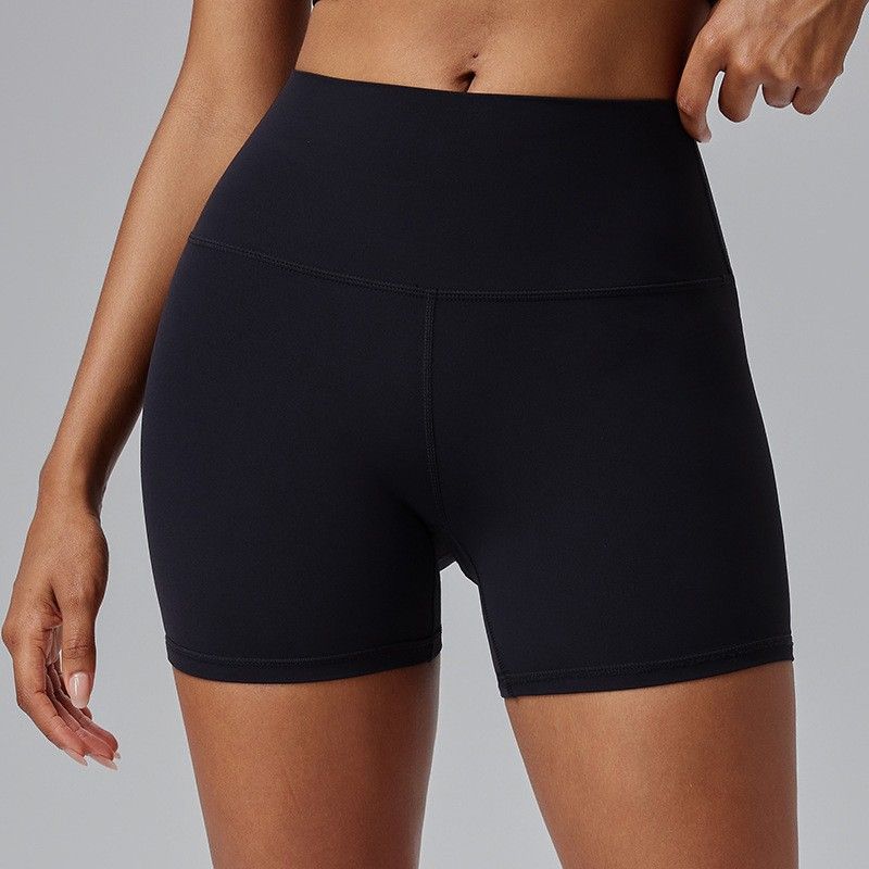 Spodnie sportowe damskie do biegania, treningowe i fitness, z efektem szczotkowania Naked Feel, trzy czwarte, szybkoschnące, obcisłe, z podnoszącymi pośladki_voghion.com
