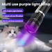 UV365 Black Light Flashlight With Clip - Pet Stain Detector, Counterfeit Money Checker, Portable Purple LED Torch For Home & Outdoor Use_voghion.com
