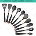 Vergulde Handvat Siliconen Kookgerei Set Keuken Non-stick Tool Gadgets BPA GRATIS Keukengerei Hittebestendige Spatel Set_voghion.com