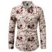 Herrenbekleidung Langarmhemden Vierseitiger Stretch-Blumendruck Trendy Vielseitiges Langarmhemd_voghion.com