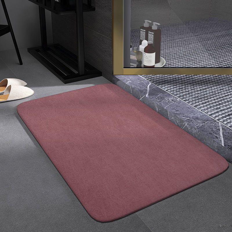High-end Solid Color Soft Diatomaceous Earth Absorbent Bathroom Non-slip Floor Toilet Entrance Carpet Quick-dry Foot Mat_voghion.com