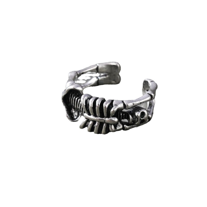 Halloween Rock Skull Open Men's Ring Exaggerated Punk Handicraft_voghion.com