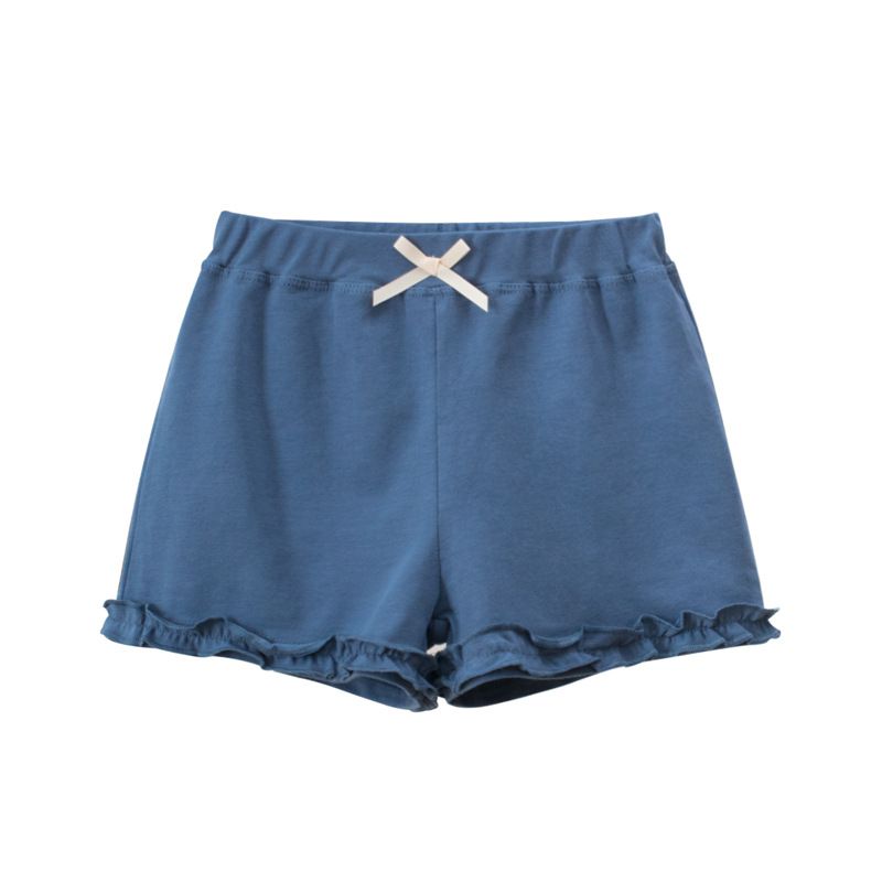 Meninas vestindo shorts e roupas da moda de verão, versão coreana de calças infantis de 2024, novas calças quentes para bebês_voghion.com