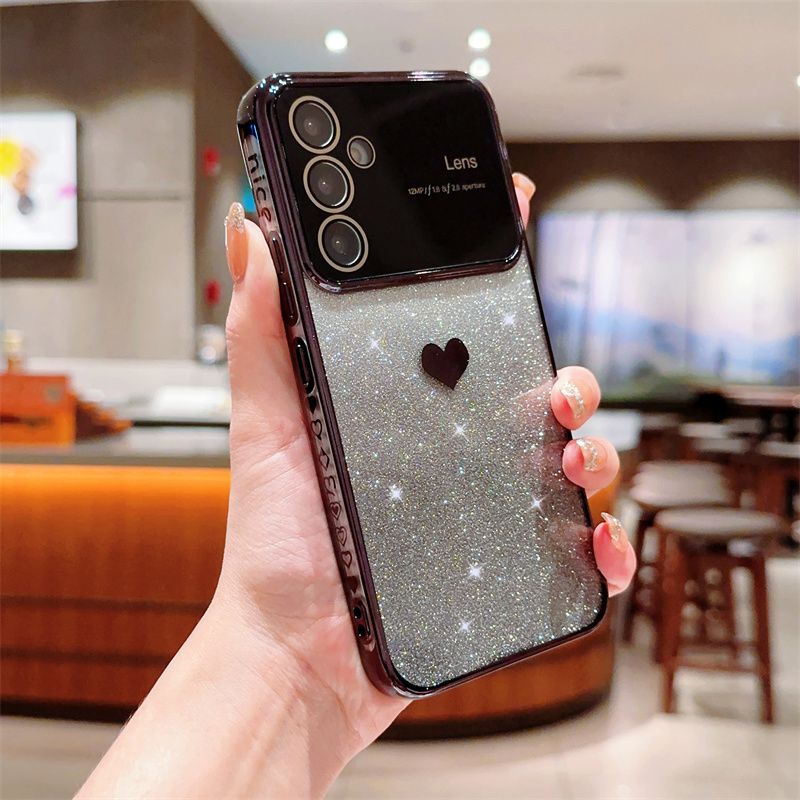 Gradiënt Liefde Hart Glitter Telefoon Case Voor Samsung Galaxy A54 A53 A52 A14 A13 A23 A24 A52S Silicone Soft tpu Back Cover_voghion.com