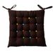 Cotton-Linen Seat Cushion – 40x40cm Square Chair Pad With Ties, Breathable & Soft For Home/Office (PP Filled, Multiple Colors)_voghion.com