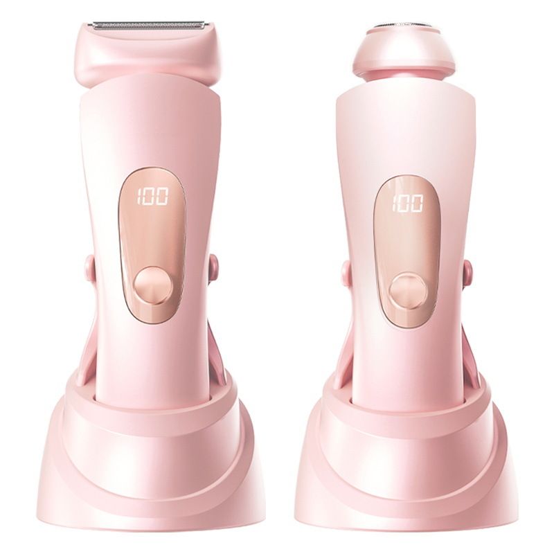 Epilierer-Haarentfernungsgerät, Doppelkopfrasierer für Damen, Privater Schamhaarschneider, Elektrorasierer, Haarentfernungsgerät für Damen_voghion.com