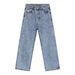 Herrenbekleidung Neue Produkte Hong Kong Style Retro Kurze Jeansjacke Gerade Lose Jeans Set Trendy_voghion.com
