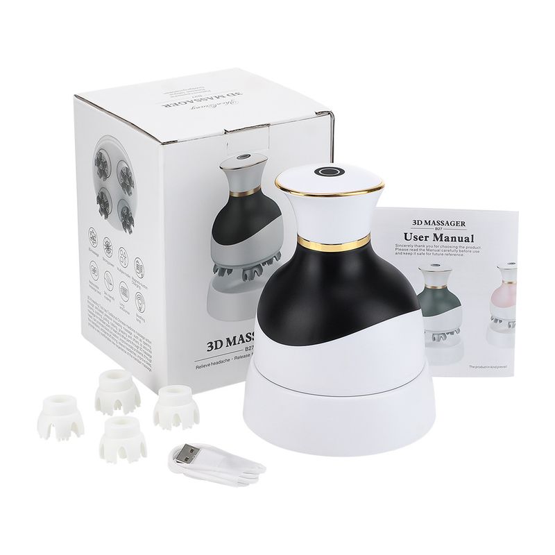 New for household portable soothing meridian massage magnetic suction electric head massager_voghion.com