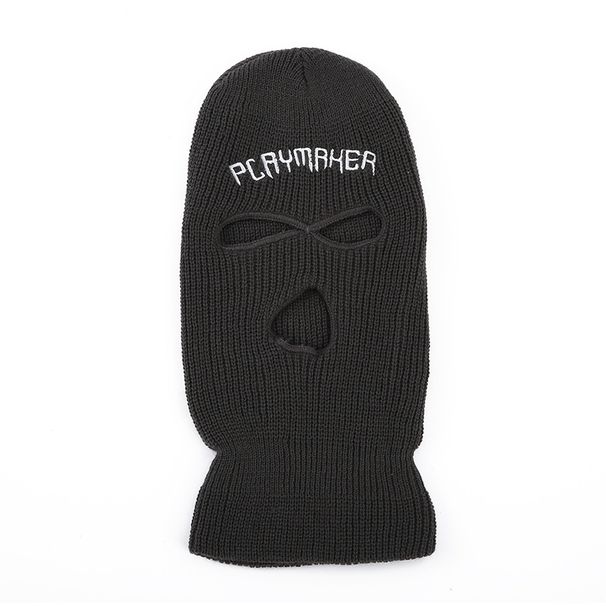 New Warm Three Hole Knitted Hat Wholesale Men And Women Net Red Csgo Hat Neck Protection Cycling Hat_voghion.com