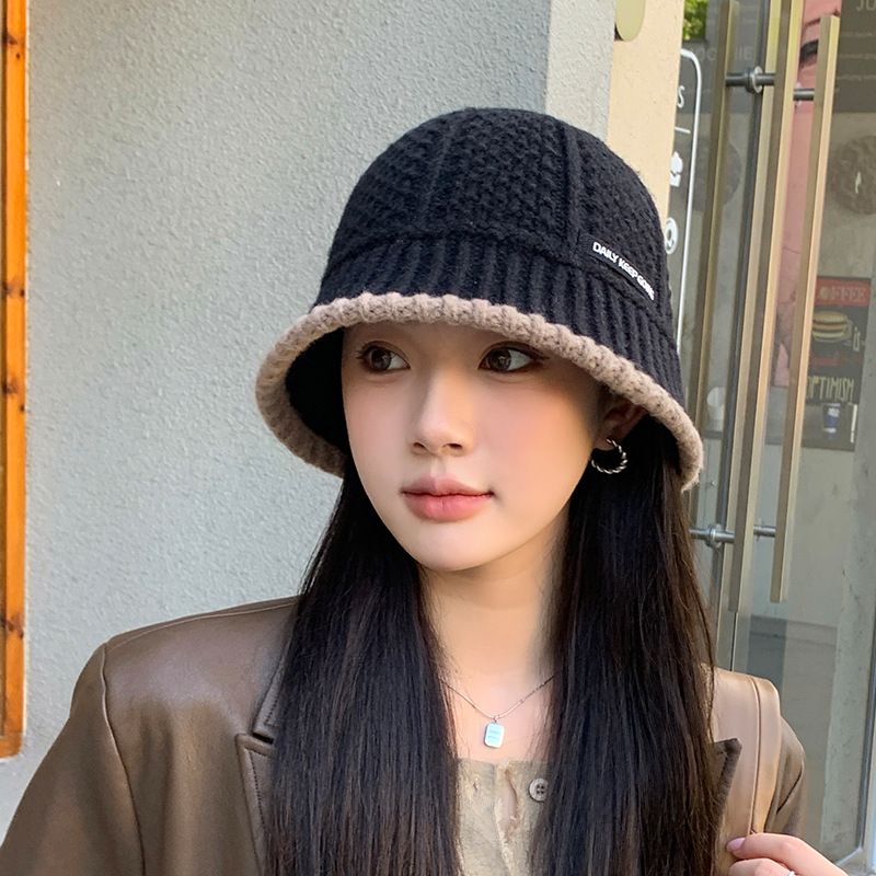 Cappello da pescatore da donna autunno/inverno 2025, cappello da pescatore con lettere patchwork_voghion.com