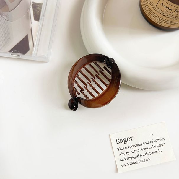 Einfache, mattierte Klammer, Temperament, einfarbig, Fischklammer mit Zähnen, rutschfeste Pferdeschwanzklammer, Schnalle, flache Haarnadel, aufrecht stehende Bananenklammer, Kopfschmuck_voghion.com