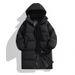 American Style Down Jacket For Men, Winter New Thickened Mid-Length Cotton Coat, Unisex Plus Size Hooded Warm Puffer_voghion.com