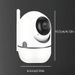 1080P WiFi sigurnosna kamera s noćnim vidom, pogodna za nadzor u zatvorenom prostoru, daljinski nadzor_voghion.com