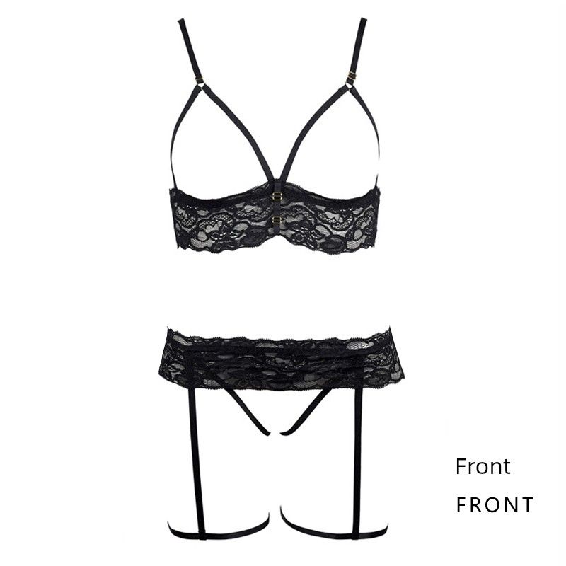 Vroče spodnje perilo za ženske čipke s tremi točkami, izrezan, puščanje SM, odprta datoteka, brezplačna seksi obleka za odrasle pare_voghion.com