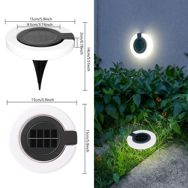 Waterproof Solar Ground Lights For Garden, Yard, Pathway, Patio – Energy-Efficient LED Landscape Lighting With Foldable Design_voghion.com