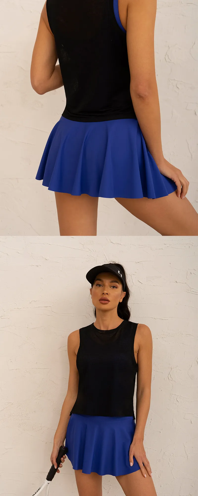 Subin anti-exposure running sports short skirt for women, yoga skirt, pleated A-line dance fitness wear, tennis skirt_voghion.com