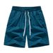 Man's clothing Quick-drying breathable five-point athleisure shorts for men solid color baggy plus size beach pants_voghion.com