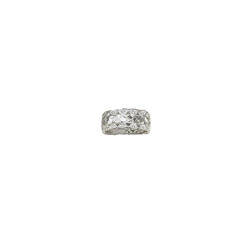 Anello in argento di lusso semplice in stile coreano con design di nicchia puro_voghion.com