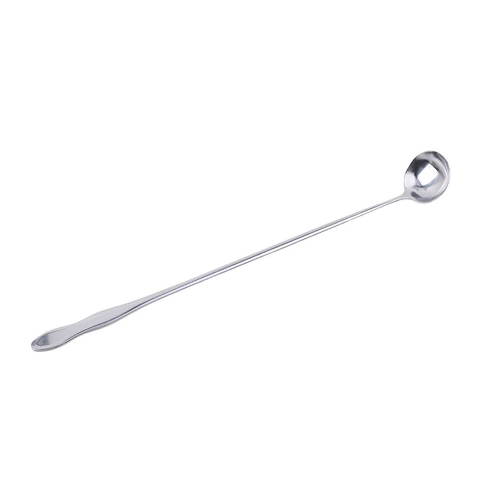 10 cuillères à mélanger à long manche en acier inoxydable, cuillères à café coréennes, cuillères à glace, cuillères à dessert_voghion.com