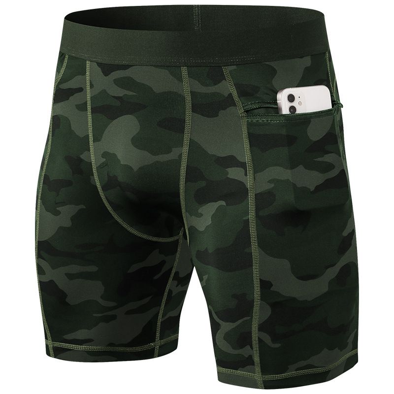 Men's Clothing Tight Fitness Shorts Zipper Elastic Perspiration Quick Drying Running Training Basketball Track And Field Summer Sports Pants_voghion.com