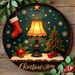 Placas decorativas planas 2D, 20 x 20 cm, estilo retro, colgantes de madera para Navidad, árbol de Navidad, regalo para amigos en Navidad, decoración navideña para el hogar_voghion.com