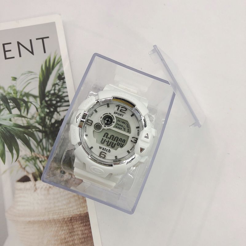 Harajuku Glow Watch - Korean Style Luminous Sports Watch For Teens With Alarm & Waterproof (Candy Color Unisex Student Watch)_voghion.com