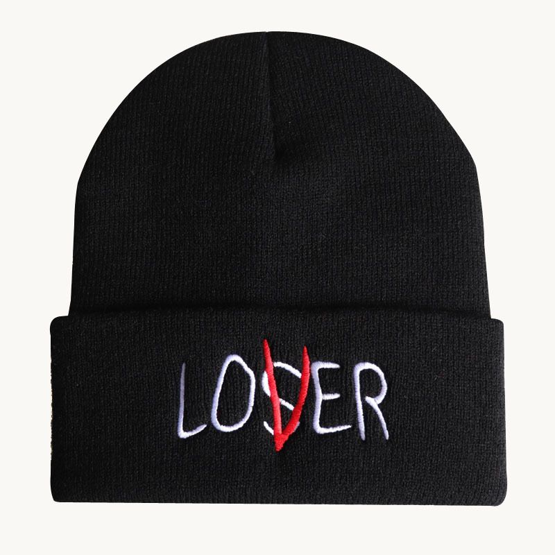 Modische Herren- und Damen-Herbst- und Winter-Loser-personalisierte Stickerei-Strickmütze, Skimütze, Abdeckkappe, Wollmütze für Jungen und Mädchen_voghion.com