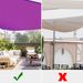 25' x 25' x 25' Triangle Sun Shade Sail/ Red Purple_voghion.com