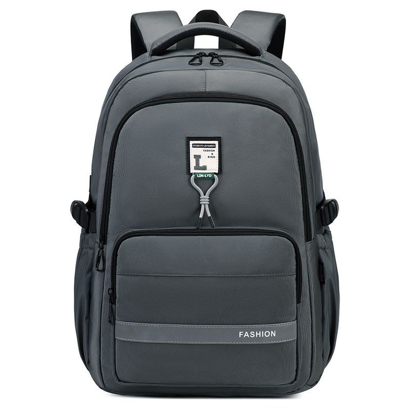 Herren-Laptop-Rucksack mit großer Kapazität, lässig, trendig, für Mittel- und Oberstufenstudenten, Reise- und Schultasche_voghion.com