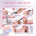 6 PCS Poly Gel Nail Kit With UV Lamp, Nail Brush And Nail Forms Top Base Coat Builder Nails Art Tools_voghion.com