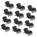 12 teile/los Kunststoff Heißer Roller Super Clips Curler Klaue Klemmen Für Frauen Weiß Schwarz Farbe Haar Zubehör_voghion.com