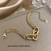 New Hip-Hop Exaggerated Stainless Steel Double Row Cuban Chain Bracelet Ins Style French Elegant Versatile For Women_voghion.com
