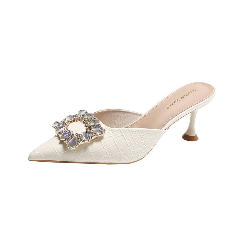 Obuwie damskie moda Rhinestone szpilki damskie damskie szpilki kapcie kobiece letnie sandały fajne kapcie_voghion.com