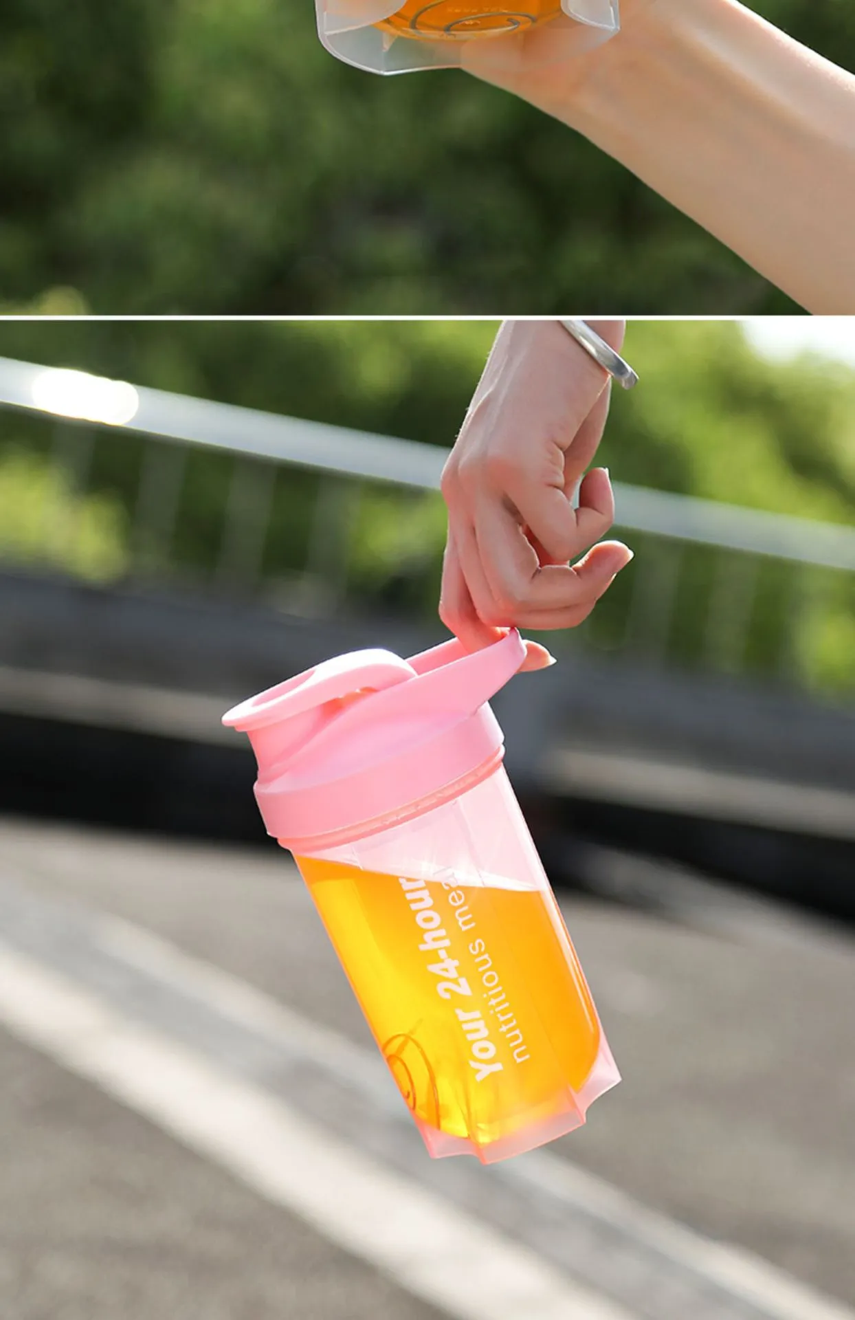 Shake Cup Fitness Sports Water Cup Men's Milkshake Leak Proof Mixing Cup Scale Cup Milk Tea Shake Cup Protein Powder Kettle_voghion.com