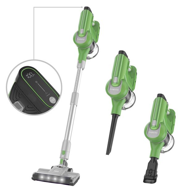 Aspirateur balai sans fil GREEN avec écran LED et brosse à rouleau souple_voghion.com