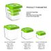 500ml+1400ml+3000ml Vacuum Container Large Capacity Food Vacuum Storage Box Square Plastic Containers Vacuum Sealer Box_voghion.com