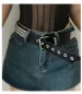 HOT Fashion Y2K Metal Punk Rock Studded with Bright Coloured Pyramid Studs Men's and Women's Belts Leather Belt_voghion.com