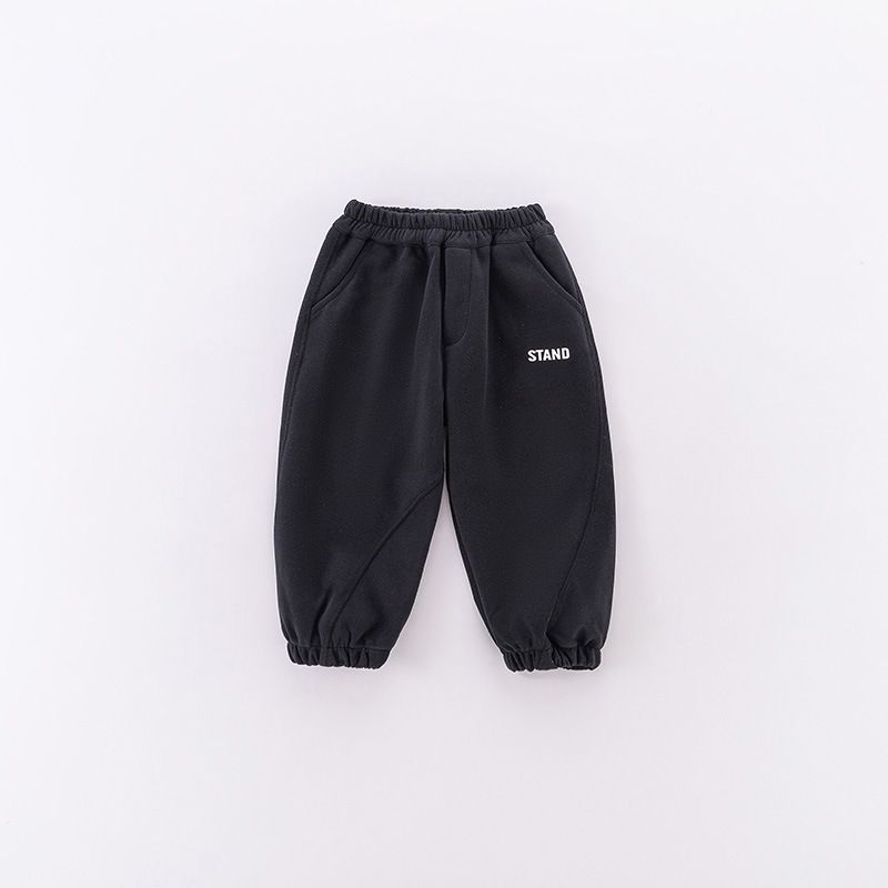 Mother & Kids One Piece Long Pants Letter Sweatpants Baby Sports Pants_voghion.com