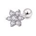 Orecchini in acciaio inossidabile, nuovi orecchini a bottone con zirconi a forma di fiore, piccoli orecchini a bottone con osso dell'orecchio_voghion.com