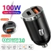 Mini 100W PD QC Pull Ring Schnelllade-Autoladegerät USB C Autotelefon-Ladeadapter für iPhone 13 12 Xiaomi Samsung Huawei_voghion.com